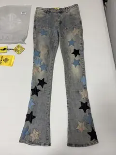 完売品】希少 GUAPI スターパッチ 30フレアデニムパンツ - メルカリ