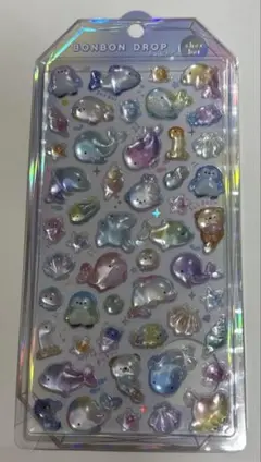 【正規品】 ボンボンドロップシール シャーベット らめーるボンボン 海の生き物