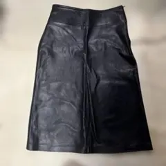 ma* タイトスカート 黒 40 レザー