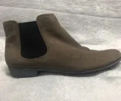 Clarks グレー サイドゴアブーツ　23cm グレージュ