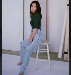 ウィムガゼット 長谷川京子コラボ デニムパンツ - メルカリ