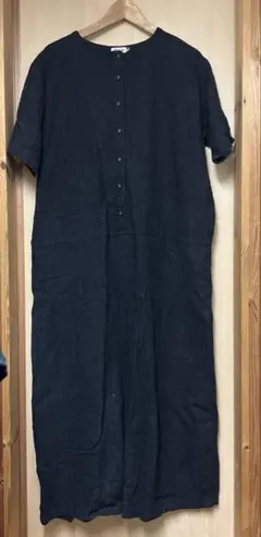 D*g*yナチュラン別注コットンくるみボタンのオールインワン