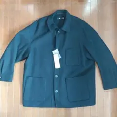 新品未使用UNIQLO XXL+J ウールブレンドオーバーサイズシャツジャケ