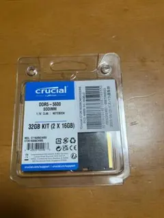 Crucial 32GB DDR5 5600MHz SODIMM 16GB×2枚