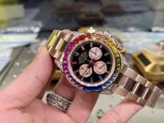 rolex レインボーベゼル クロノグラフ 時計