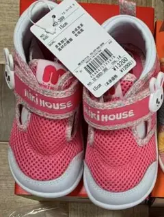 タグ付き新品　ミキハウス　ベビー　スニーカー　サンダル　うさこ　15cm 女の子