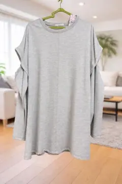 新品　タグ付き　しまむら　TCチュニックOP 長袖Tシャツ Mサイズ