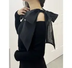 MERCURYDUO マーキュリーデュオ トップス オフショル リボンニット