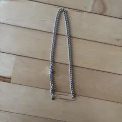 シルバー ステンレス チェーンネックレス