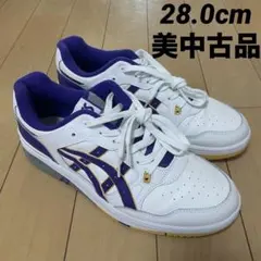 【値下げ依頼歓迎】 asics ex89 スニーカー ホワイト パープルのサムネイル