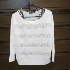 【美品】CECIL McBEE レース長袖トップス/AZUL、MOUSSY