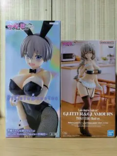 宇崎ちゃんは遊びたい！ω フィギュア　”宇崎花 バニー”　” 宇崎月 メイド”