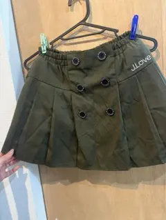 jenni love ダークグリーン パンツ付きプリーツスカート140