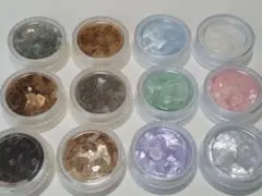 匿名配送 中古品 ネイル・レジン用アゲートスライス風パーツまとめ売り