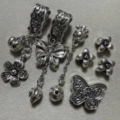 ロンデルパーツ　金属パーツ　ブレスレットパーツ