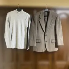 テーラードジャケットウール100% ヘインズ 、ユニクロハイネックソフトタッチ