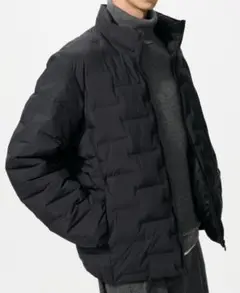 【公式完売品】ユニクロ　パフテックジャケットノンキルト　ブラック　XL　新品