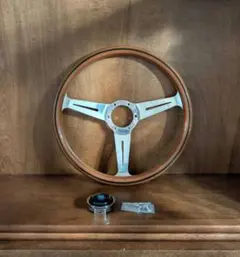 NARDI ステアリングホイール 直径約32.5cm シルバー 0518 ◻︎ - メルカリ