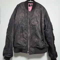 STUSSY　DYED NYLON BOMBER MA-1　Mサイズ