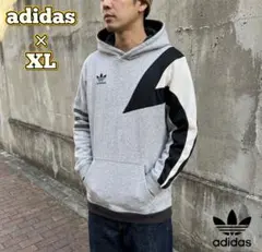 adidas パーカー　グレー　メンズXL