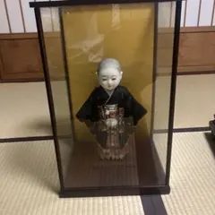日本人形 ガラスケース入り 伝統工芸品 - メルカリ
