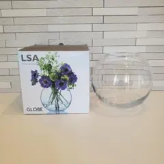 k0905-02☆LSA handmade ガラス花瓶 球形 3点まとめて