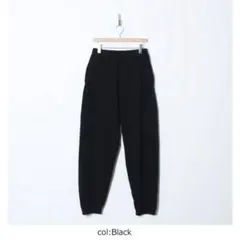 comoli 25AW コモリ コットン裏毛 パンツ ブラック サイズ1 新品