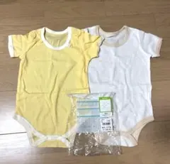 新品未使用　半袖ロンパース　肌着　2枚セット　西松屋