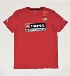 【新品】THE NORTH FACE　ノースフェイス　シンガポール　Tシャツ　赤
