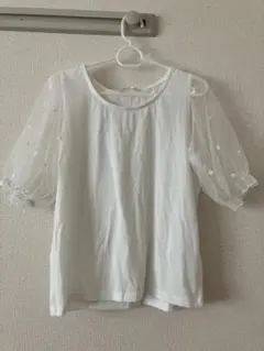 タグあり未使用 【CASSE】シースルー パフスリーブ トップス