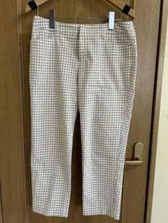 VIS アンクル丈　パンツ　チェック　M