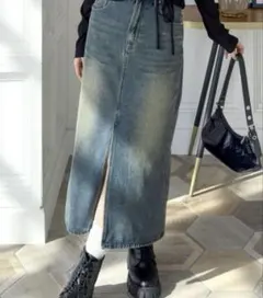 clear スリット入りデニムスカート