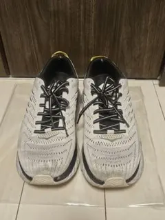 HOKA Clifton 8 ホワイト/イエロー 29cm