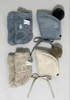 Konnyコニー Winter ボンネット＆ブーティ　2色セット