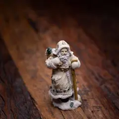 白い　サンタクロース オブジェ　クリスマス