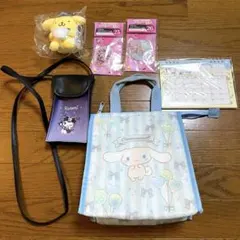計6点　サンリオ　ハロウィンキーホルダー3個&保冷バッグ　かばん　カレンダー