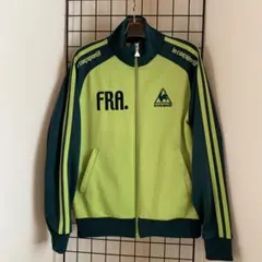 LE COQ SPORTIF ルコック　刺繍ロゴ　メンズジャージ　ライムグリーンのサムネイル