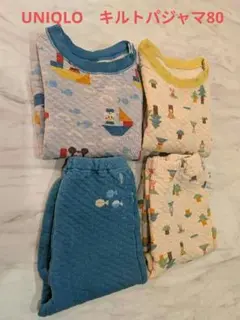 UNIQLO　80　2セット　キルトパジャマ　ディズニー