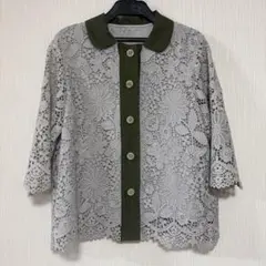 新品 P a-N u レース 七分袖 トップス ブラウス クレッシェント - メルカリ