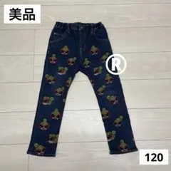 «美品»ヒステリックミニ ヒスミニ フェイスミニ デニムパンツ 120