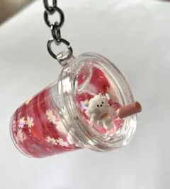 BT21 WATER KEYRING CHERRY BLOSSOM RJ