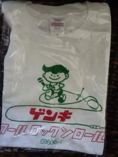 石垣島　ゲンキ乳業　ゲンキくん　ロックンロールTシャツ　Мサイズ