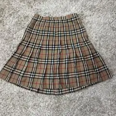 【タグ付き・訳あり】バーバリー ノバチェック プリーツスカート　安室奈美恵36 バーバリーブルーレーベル ノバチェック プリーツミニスカート