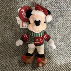2024 クリスマスミッキー　ぬいぐるみバッジ