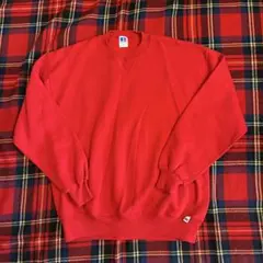 RUSSELL レッド 無地スウェット XL made in USA