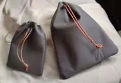 【本革】巾着の２個セット