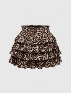 SHEIN ROMWE ギャル柄 レオパード スカート サイズ M