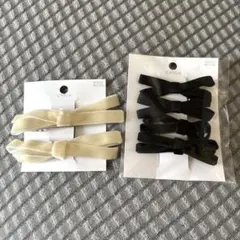 【新品未使用】3COINS リボン　ヘアクリップ　ヘアアクセサリー