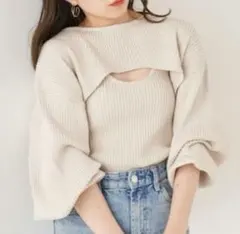 Chicoショートニットセットのサムネイル