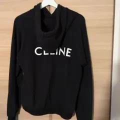 CELINE セリーヌパーカー ブラック バックロゴプリントのサムネイル